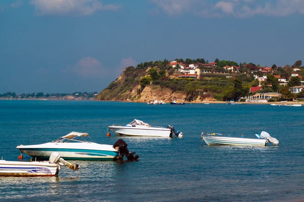 Panoramic view of Greek traditional village — Stock Photo, Image