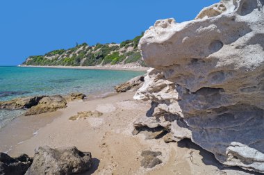 The famous beach at Halkidiki Peninsula, Greece clipart