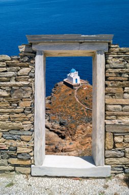The Church of the Seven Martyrs on Sifnos island, Cyclades clipart