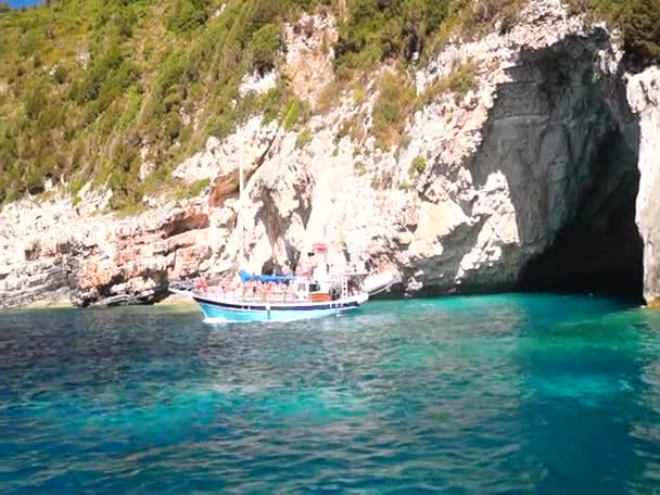 Rejs na wyspy Paxoi, Morze Jońskie, Grecja — Wideo stockowe