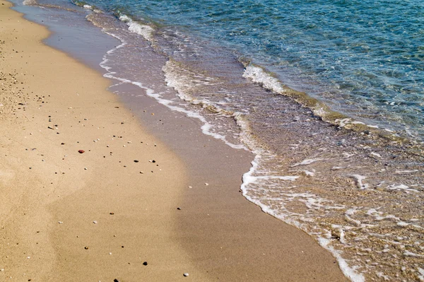 Praia bonita na ilha de Zakynthos, Grécia — Fotografia de Stock