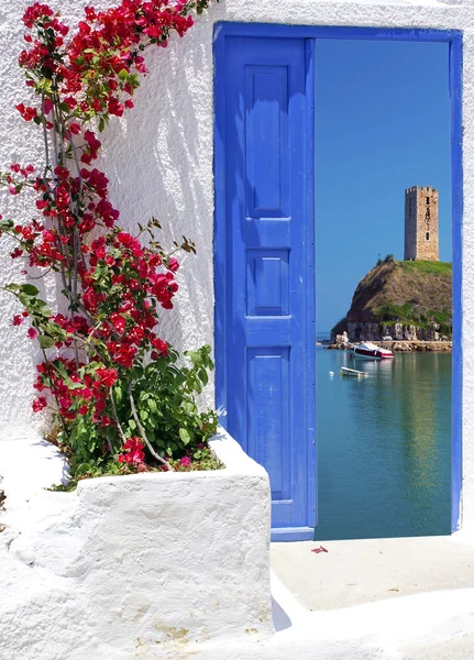 Traditional architecture Halkidiki peninsula, Greece — Stock Photo, Image