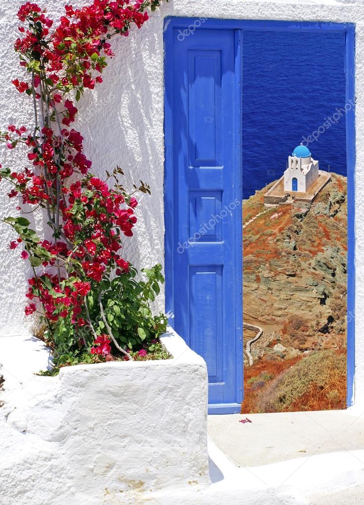 Traditional architecture on Sifnos island, Greece