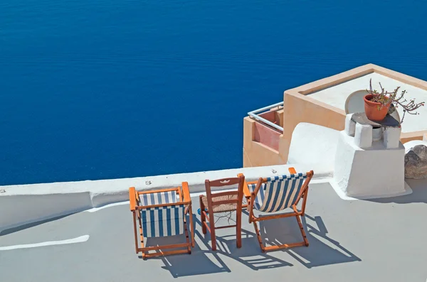 Traditionele architectuur van oia dorp op santorini eiland, gre — Stockfoto