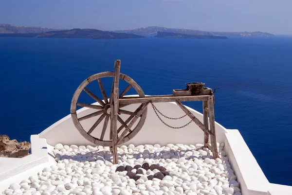 Decoración en la isla de Santorini, Grecia — Foto de Stock