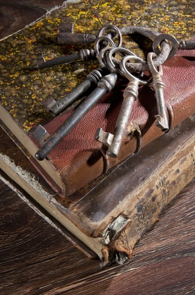 Ancient keys . Once they could open different locks — Stock Photo, Image