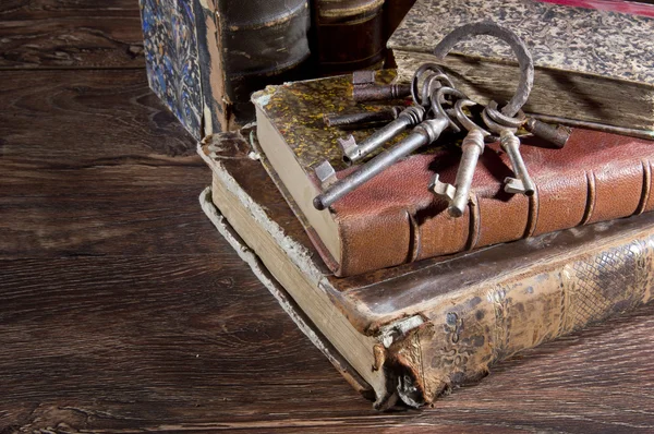 Ancient keys.  Once they could open different locks Stock Photo