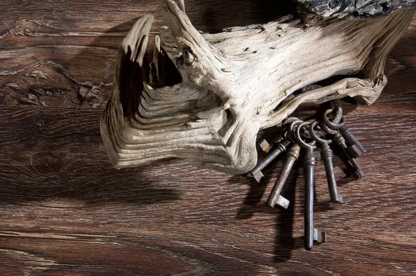 Workplace carpenter. Wood and a few tools Royalty Free Stock Photos