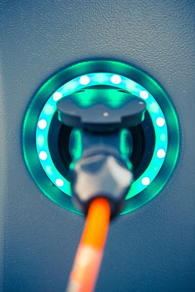 Stopcontact voor elektrische auto-oplader — Stockfoto
