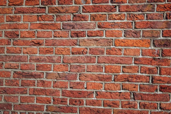 Alte rote Backsteinmauer Hintergrund — Stockfoto