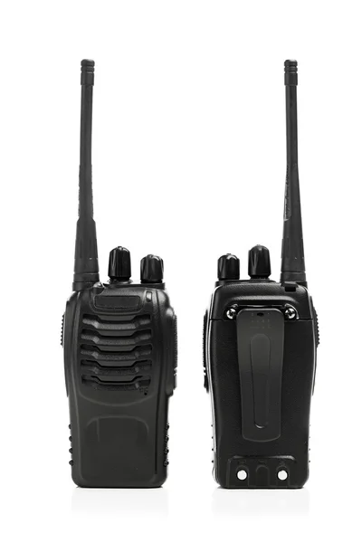 Radios portatives Talkie-walkie isolé sur blanc — Photo