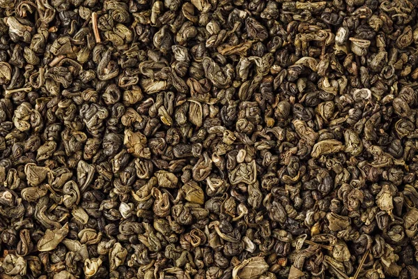 Zielona herbata gunpowder tło — Zdjęcie stockowe