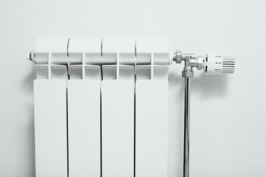 Isıtma radyatör evde, closeup görünümü