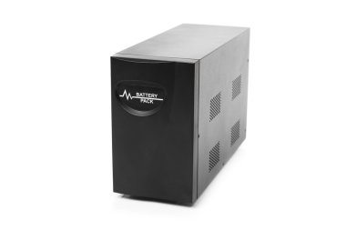uninterruptible power supply (ups) reserve battery, isolated on white clipart