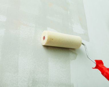 duvar kaplama astar silindir ile prime