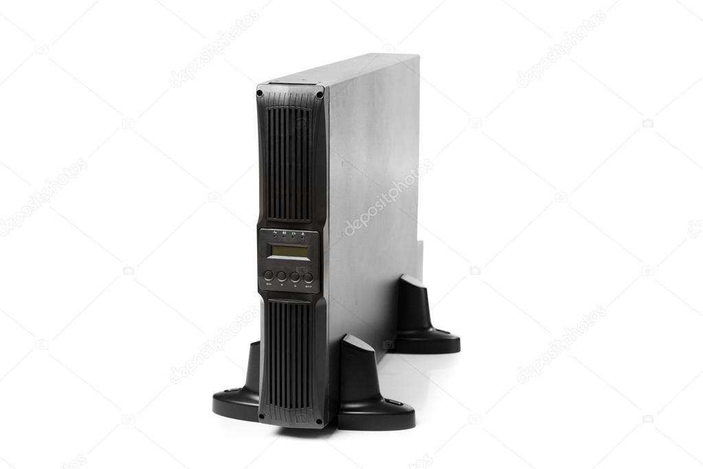 uninterruptible power supply (ups) controller, isolated on white