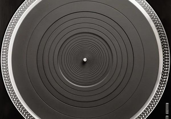 Turntable platter, top view — Stock Photo, Image