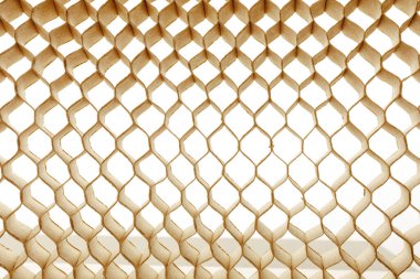 Kaburgaları sertleştiren kartondan bal peteği hücreleri