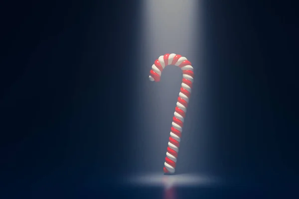 Abstract Candy Cane Stage Floodlight Illumination Render — Stock Photo, Image