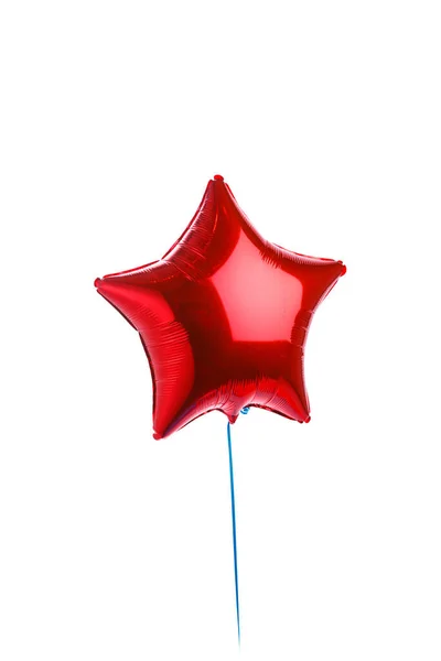 Roter Sternenballon Isoliert Auf Weißem Grund — Stockfoto