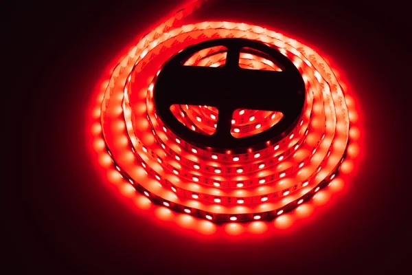 Led Strip Rood Licht Rol — Stockfoto