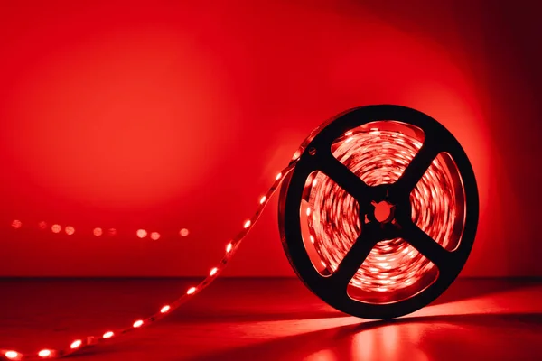 Led Strip Rood Licht Rol — Stockfoto