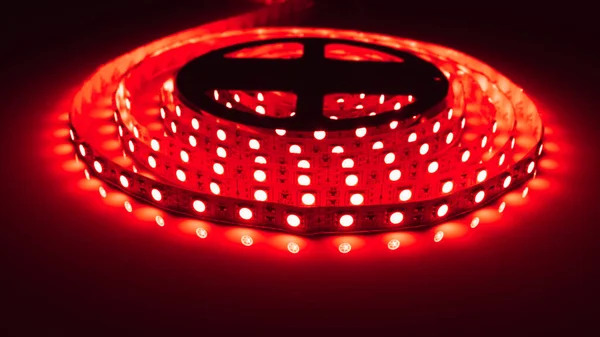 Tira Led Rollo Luz Roja —  Fotos de Stock