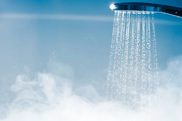 Shower Flowing Water Steam — Stock Photo, Image