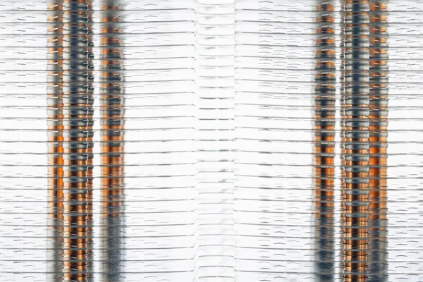 Теплоотвод Воздушного Охладителя Cpu Башни Вид Вблизи — стоковое фото