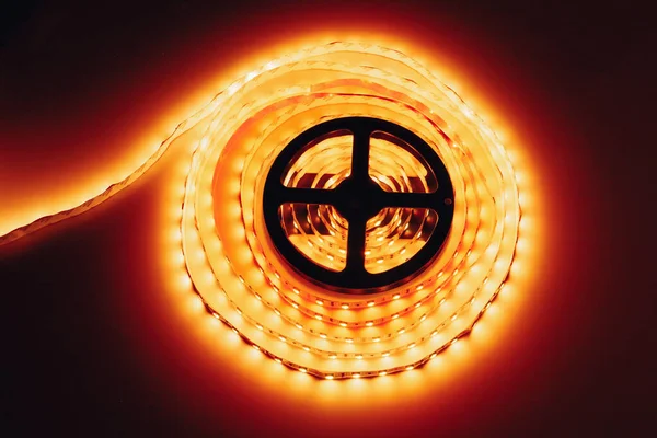 Led Strip Oranje Lichte Rol — Stockfoto