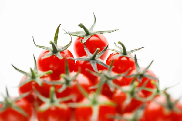 Pomidory Wiśniowe Białym Tle — Zdjęcie stockowe
