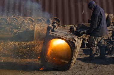 hurda metal gaz arıtma için kaynak