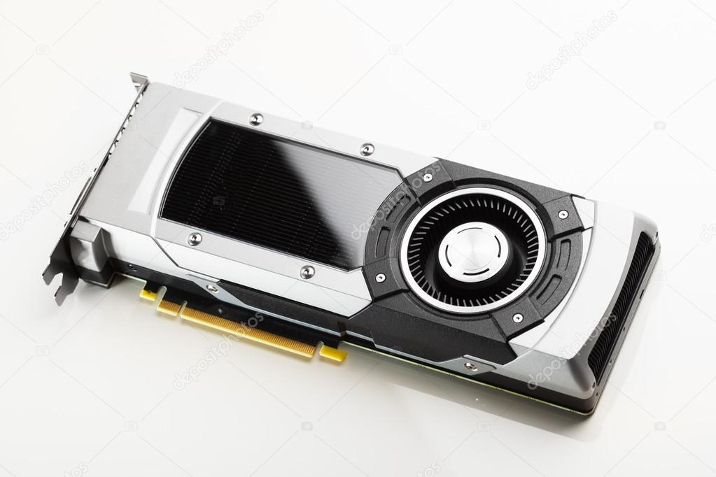 professional gaming graphic card, white background