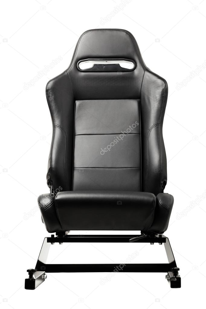 racing simulator seat, isolated on white