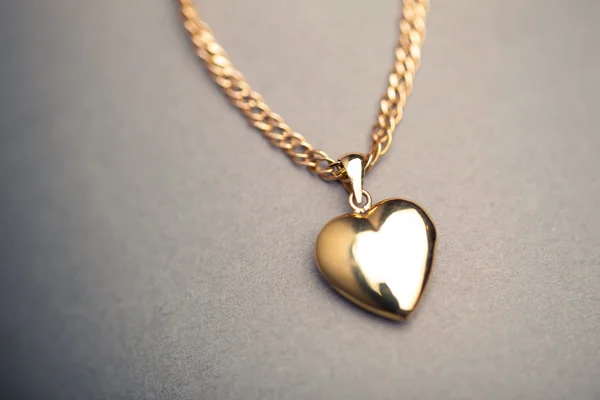 Guld hjärta — Stockfoto