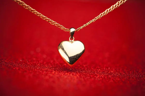 Pendentif coeur or — Photo