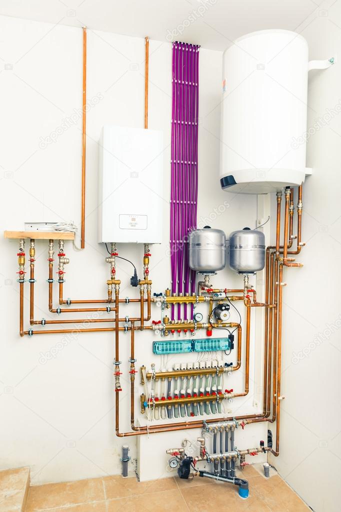 independent heating system with boiler