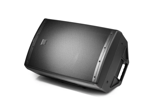 Floor audio speaker PA monitor, isolated on white — Stock Photo, Image