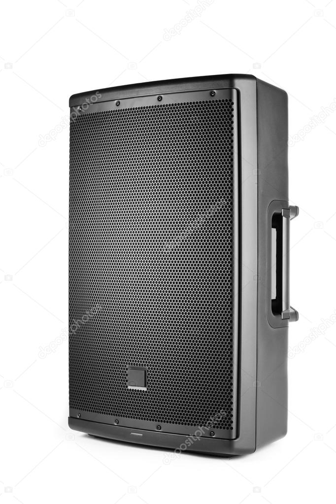 professional audio speaker PA, isolated on white