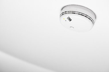 smoke detector of fire alarm, white background clipart