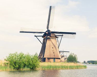 Hollanda geleneksel yel değirmeni