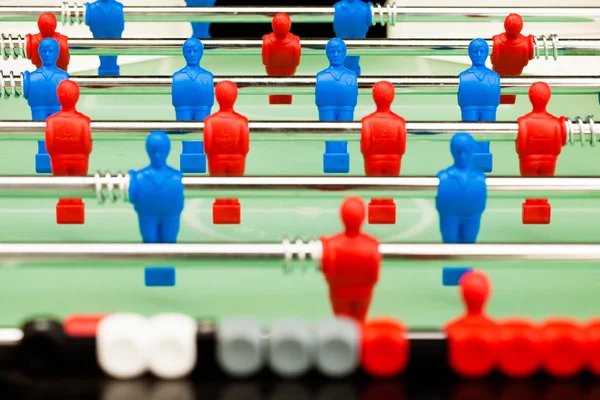 Table soccer figures, closeup view — Stock Photo, Image