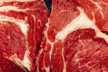 taze çiğ et, closeup görünümü