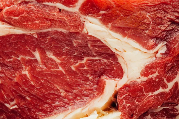 Frisches rohes Fleisch Textur, Nahaufnahme — Stockfoto