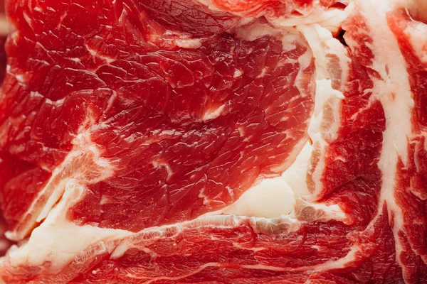 Färsk rå kött textur, närbild Visa — Stockfoto