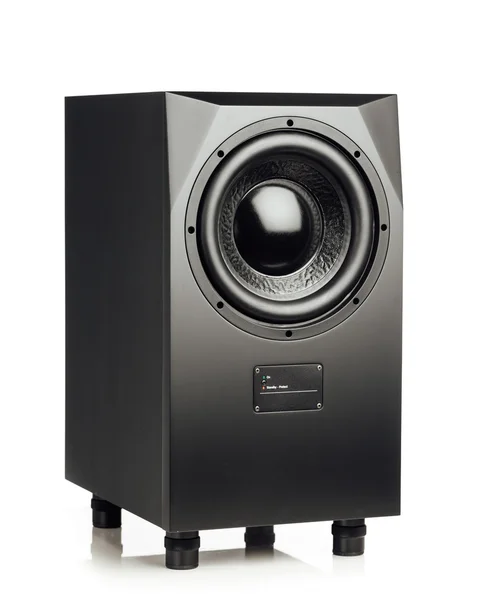 Professionele studio subwoofer spreker geïsoleerd op wit — Stockfoto