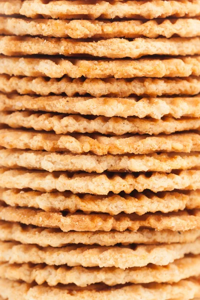 Cookies stack close up fundo — Fotografia de Stock