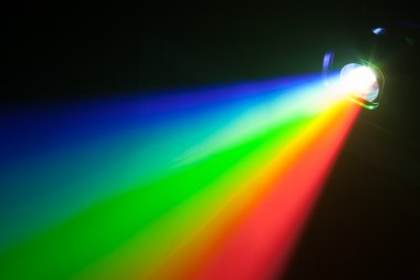 rgb spectrum light of projector clipart