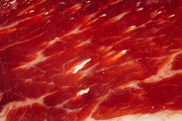 Konsistens av spansk skinka - iberico bellota jamon — Stockfoto