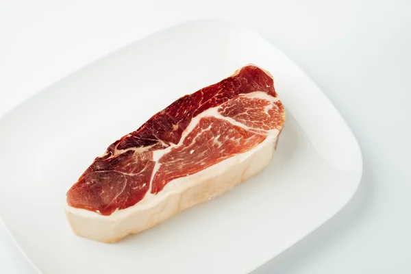 Vykostěné španělská šunka - iberico bellota jamon — Stock fotografie